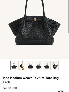 JW PEI Hanna medium woven tote